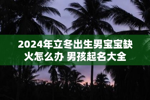 2025年立冬出生男宝宝缺火怎么办 男孩起名大全