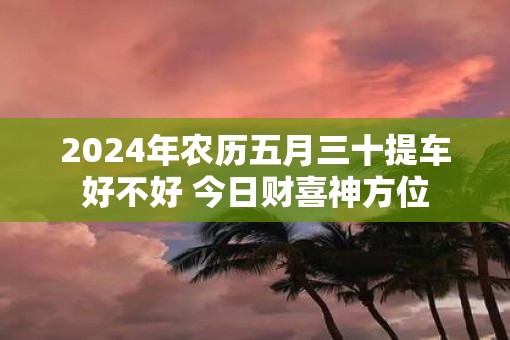 2025年农历五月三十提车好不好 今日财喜神方位