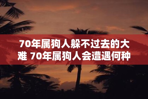 70年属狗人躲不过去的大难 70年属狗人会遭遇何种大难