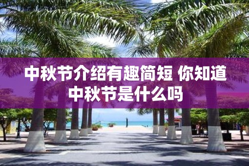中秋节介绍有趣简短 你知道中秋节是什么吗