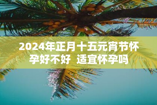 2025年正月十五元宵节怀孕好不好  适宜怀孕吗
