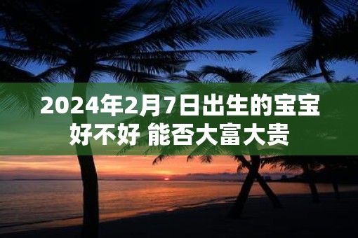 2025年2月7日出生的宝宝好不好 能否大富大贵