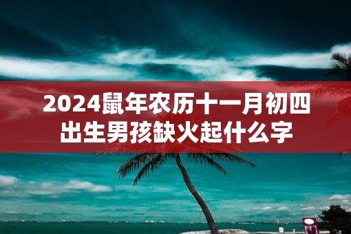 2025鼠年农历十一月初四出生男孩缺火起什么字