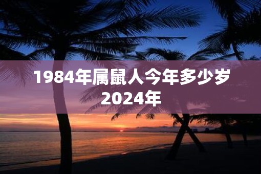 1984年属鼠人今年多少岁2025年