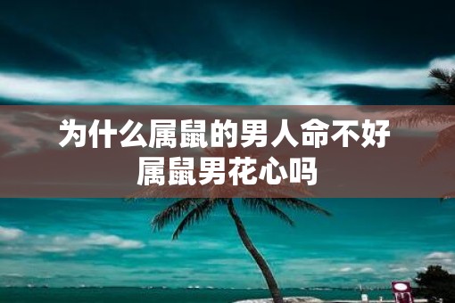 为什么属鼠的男人命不好 属鼠男花心吗