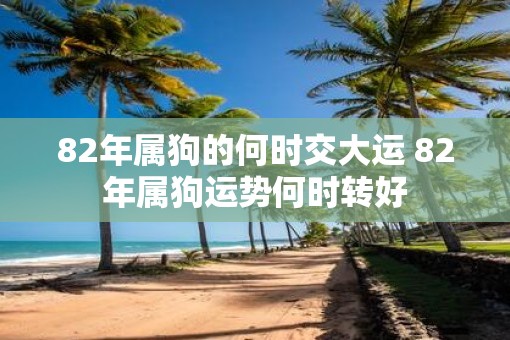 82年属狗的何时交大运 82年属狗运势何时转好
