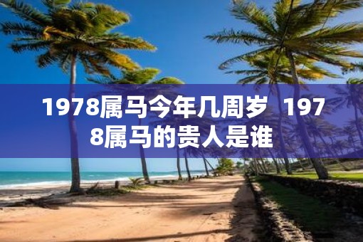 1978属马今年几周岁  1978属马的贵人是谁