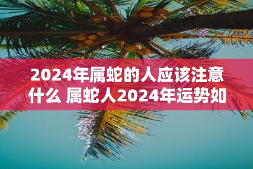 2025年属蛇的人应该注意什么 属蛇人2025年运势如何