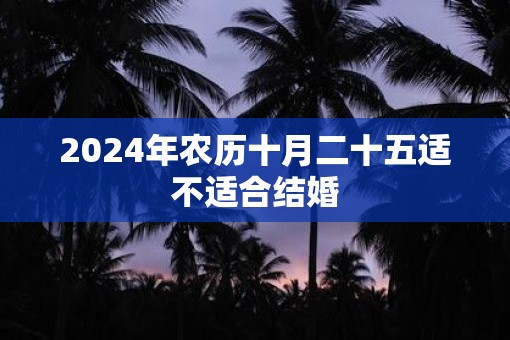 2025年农历十月二十五适不适合结婚
