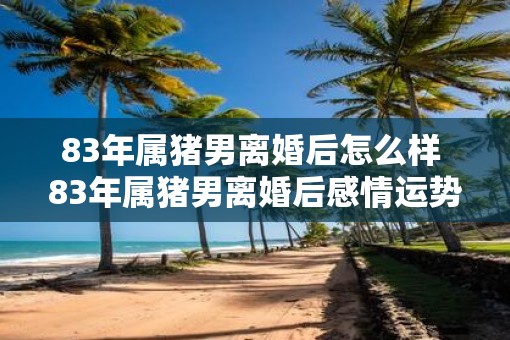 83年属猪男离婚后怎么样 83年属猪男离婚后感情运势