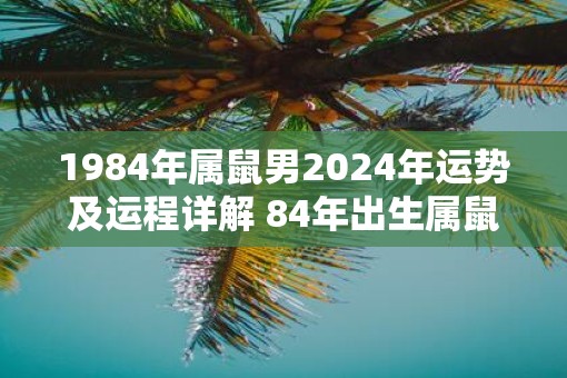 1984年属鼠男2025年运势及运程详解 84年出生属鼠人2025全年每月运势男性