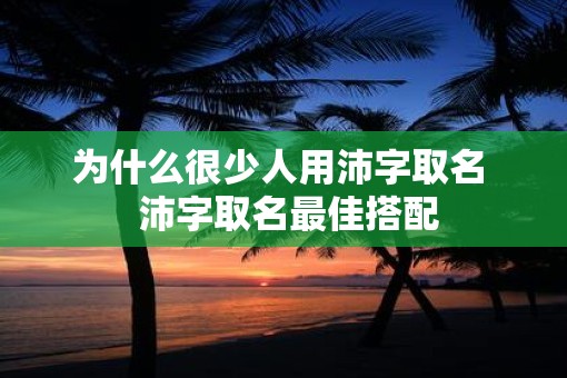 为什么很少人用沛字取名  沛字取名最佳搭配