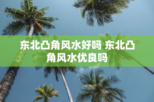 东北凸角风水好吗 东北凸角风水优良吗