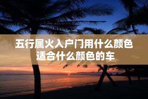五行属火入户门用什么颜色 适合什么颜色的车