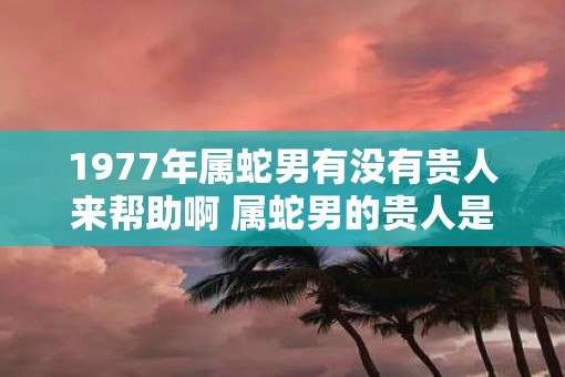 1977年属蛇男有没有贵人来帮助啊 属蛇男的贵人是谁