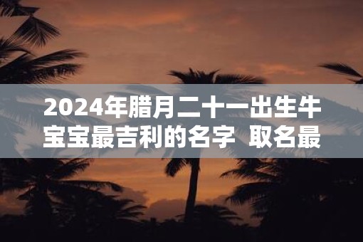 2025年腊月二十一出生牛宝宝最吉利的名字  取名最佳字