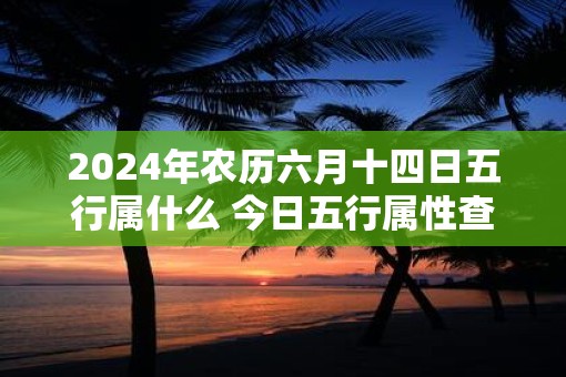 2025年农历六月十四日五行属什么 今日五行属性查询