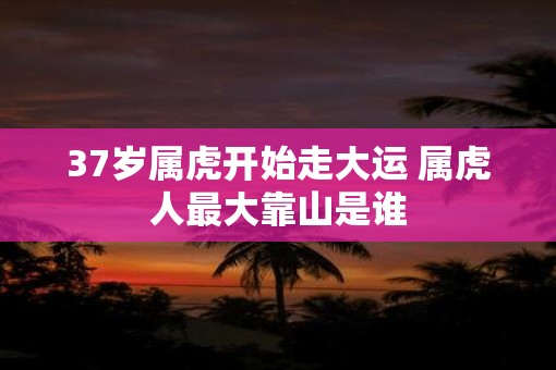 37岁属虎开始走大运 属虎人最大靠山是谁 37岁属虎开始走大运 属虎人最大靠山是谁