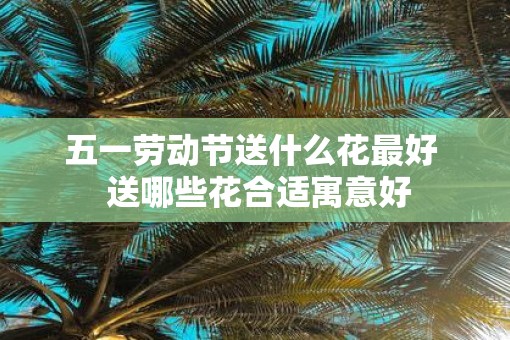 五一劳动节送什么花最好  送哪些花合适寓意好