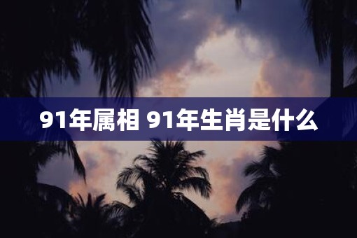 91年属相 91年生肖是什么