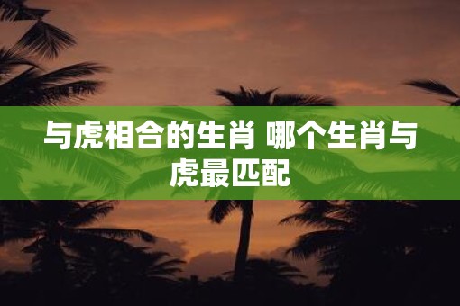 与虎相合的生肖 哪个生肖与虎最匹配