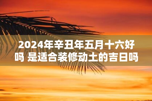 2025年辛丑年五月十六好吗 是适合装修动土的吉日吗
