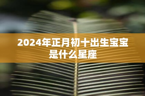2025年正月初十出生宝宝是什么星座