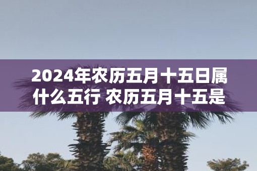 2025年农历五月十五日属什么五行 农历五月十五是什么日子