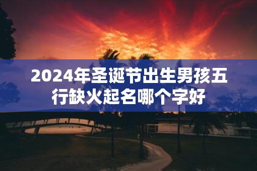 2025年圣诞节出生男孩五行缺火起名哪个字好