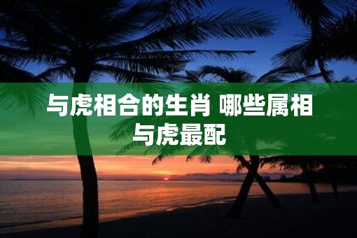 与虎相合的生肖 哪些属相与虎最配