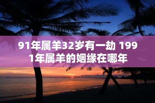 91年属羊32岁有一劫 1991年属羊的姻缘在哪年
