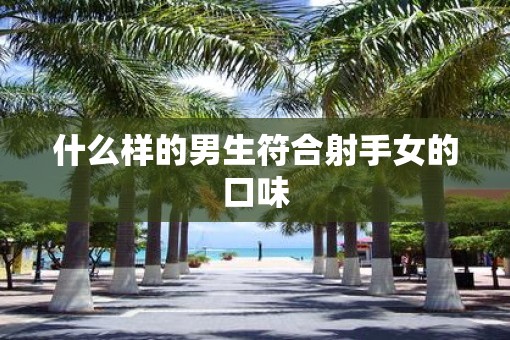 什么样的男生符合射手女的口味