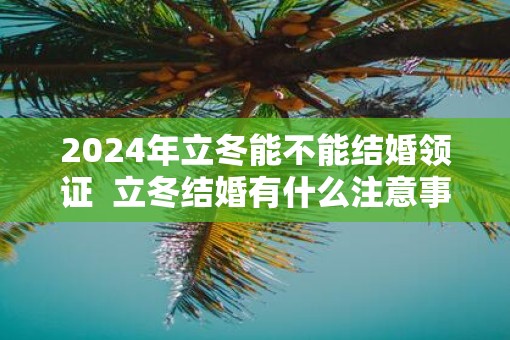 2025年立冬能不能结婚领证  立冬结婚有什么注意事项
