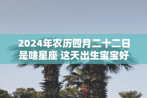 2025年农历四月二十二日是啥星座 这天出生宝宝好吗