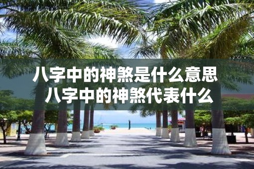 八字中的神煞是什么意思  八字中的神煞代表什么