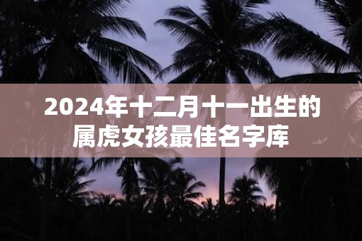 2025年十二月十一出生的属虎女孩最佳名字库