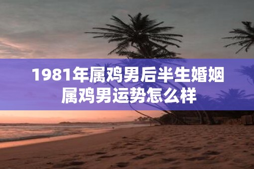 1981年属鸡男后半生婚姻 属鸡男运势怎么样