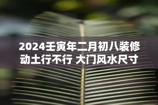 2025壬寅年二月初八装修动土行不行 大门风水尺寸