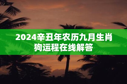 2025辛丑年农历九月生肖狗运程在线解答