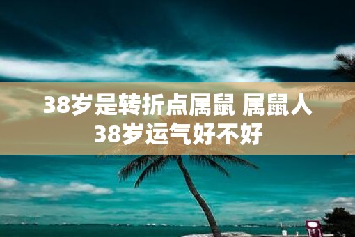 38岁是转折点属鼠 属鼠人38岁运气好不好