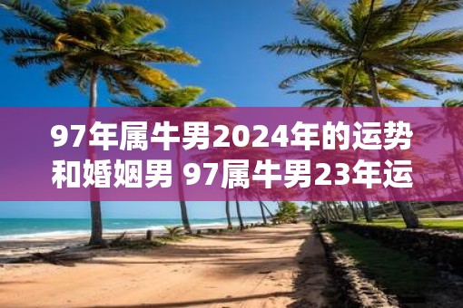 97年属牛男2025年的运势和婚姻男 97属牛男23年运势和婚姻如何