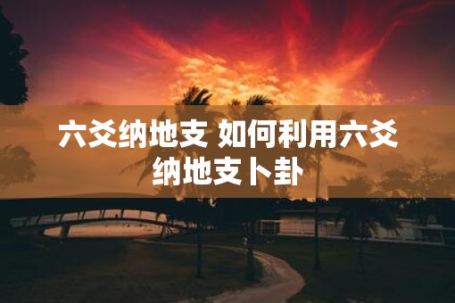六爻纳地支 如何利用六爻纳地支卜卦