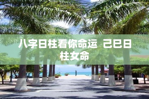 八字日柱看你命运  己巳日柱女命