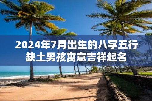 2025年7月出生的八字五行缺土男孩寓意吉祥起名