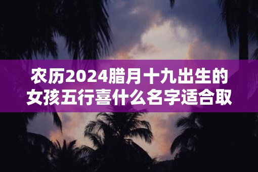 农历2025腊月十九出生的女孩五行喜什么名字适合取什么 农历2025腊月十九出生的女孩五行喜什么名字适合取什么
