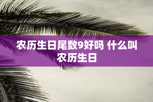 农历生日尾数9好吗 什么叫农历生日