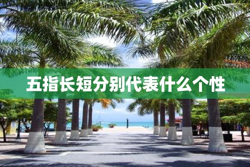 五指长短分别代表什么个性