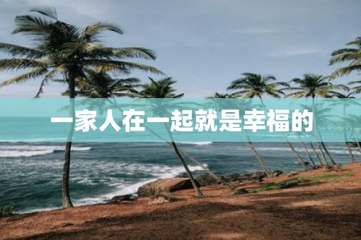 一家人在一起就是幸福的
