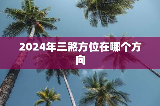 2025年三煞方位在哪个方向