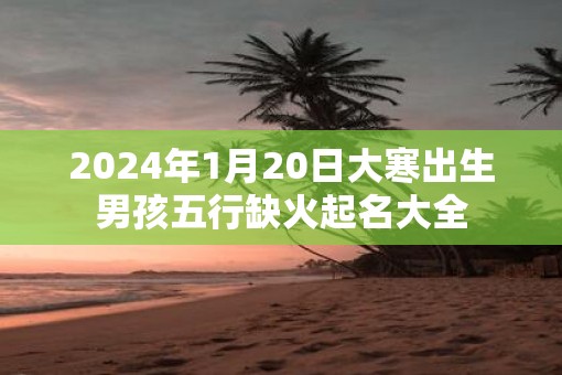 2025年1月20日大寒出生男孩五行缺火起名大全